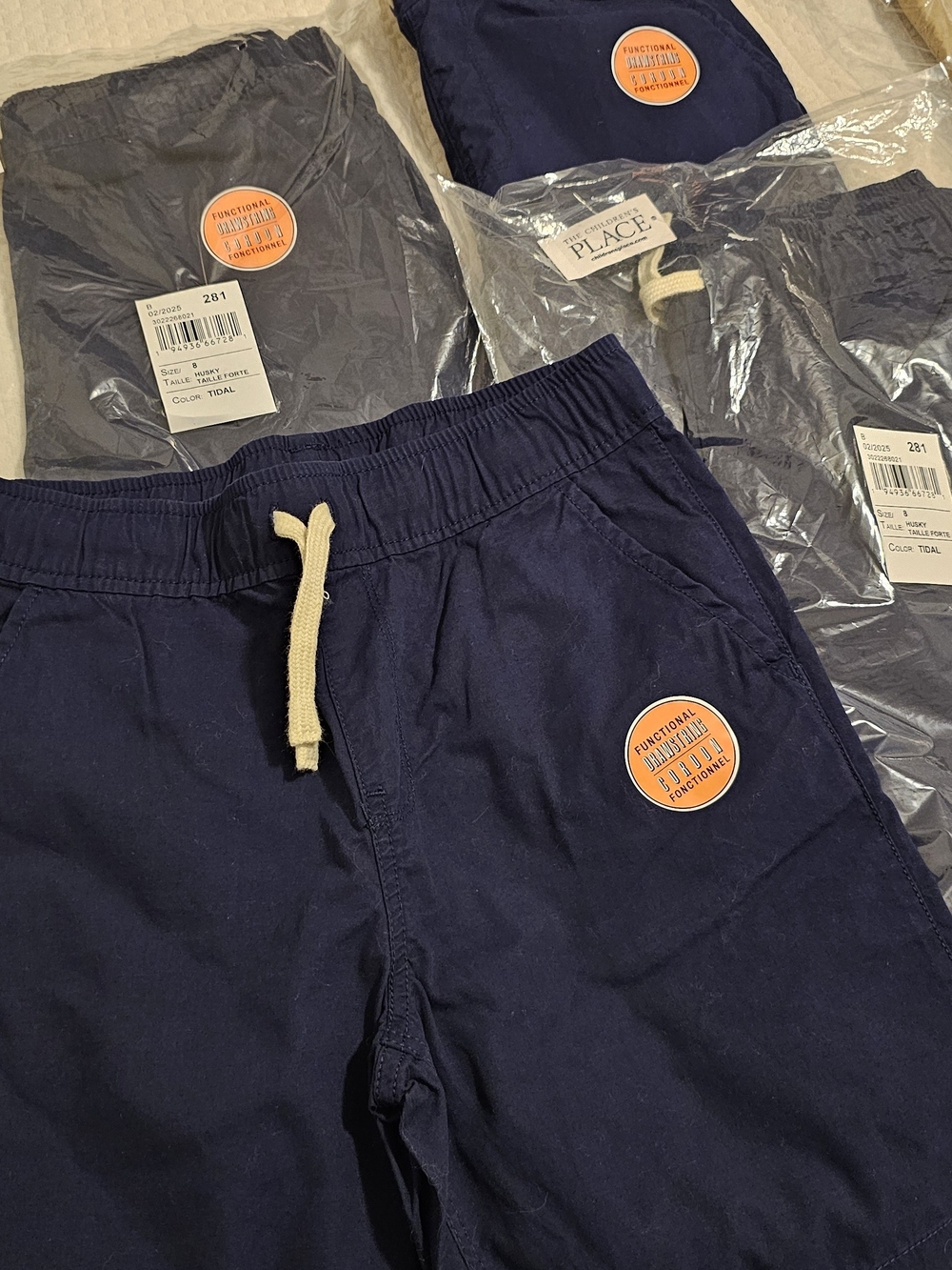The Children's Place Navy Drawstring Boys Shorts